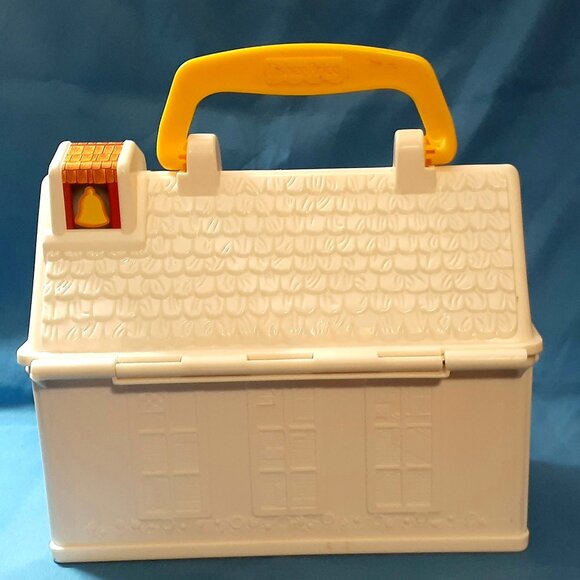 Vintage!! Mattel Fisher Price Little People School House Lunch Box - Circa 2008! - Picture 3 of 10